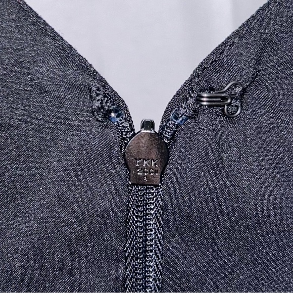 Nicole Miller New York Mini Dress Piped Woven Detail Sleeveless V-Neck Vintage - Picture 4 of 8